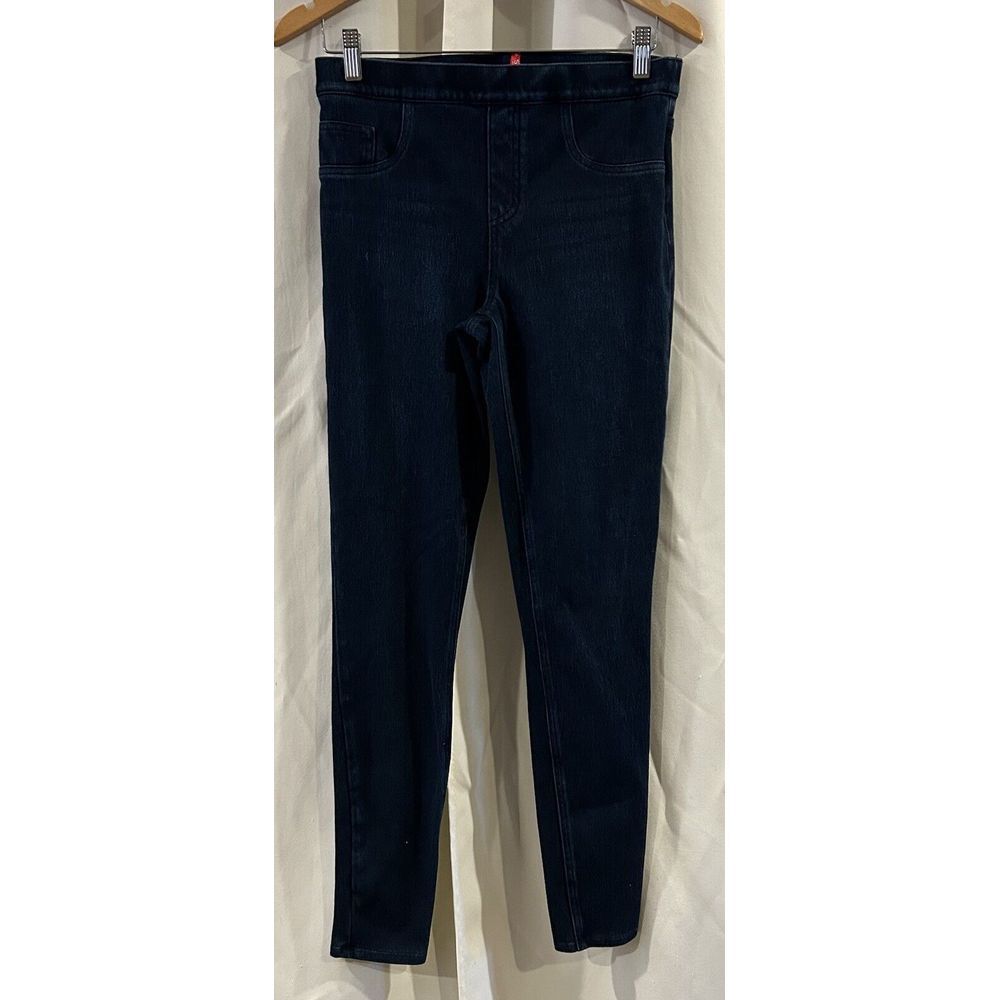 Spanx By Sara Blakely Navy Blue Leggings High Waisted Shapewear Size Medium